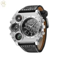 Nouvelles montres de sport à grand cadran multi fuseau horaire montres de voyage montres d'homme de loisirs