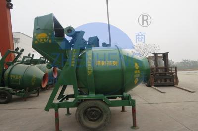 Stable Volumetric JZC500 Concrete Mixer, 1 + 1 / 2 Bagger Ready Mix Concrete Machine