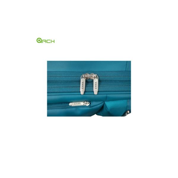 Bolso del equipaje del viaje de la carretilla de la película de la PU de las ruedas 1680D del hilandero