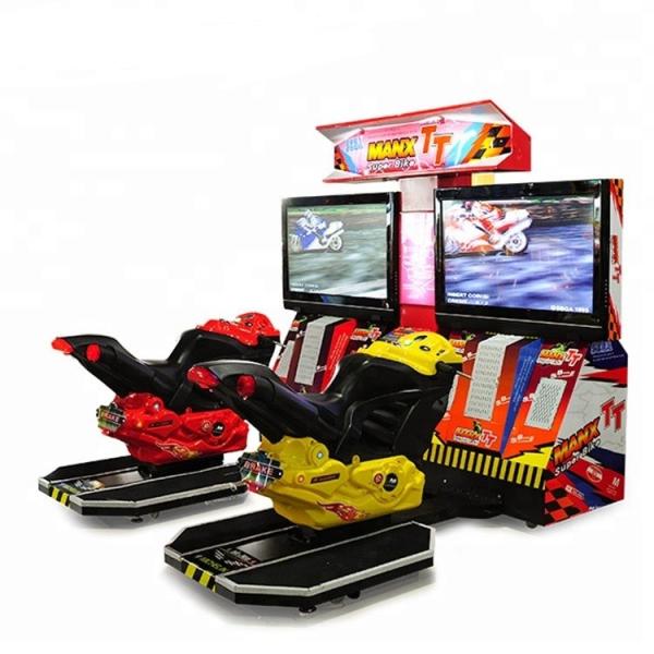 Indoor Game Equipment Bike Racing Arcade Machine English Or Chinese Version