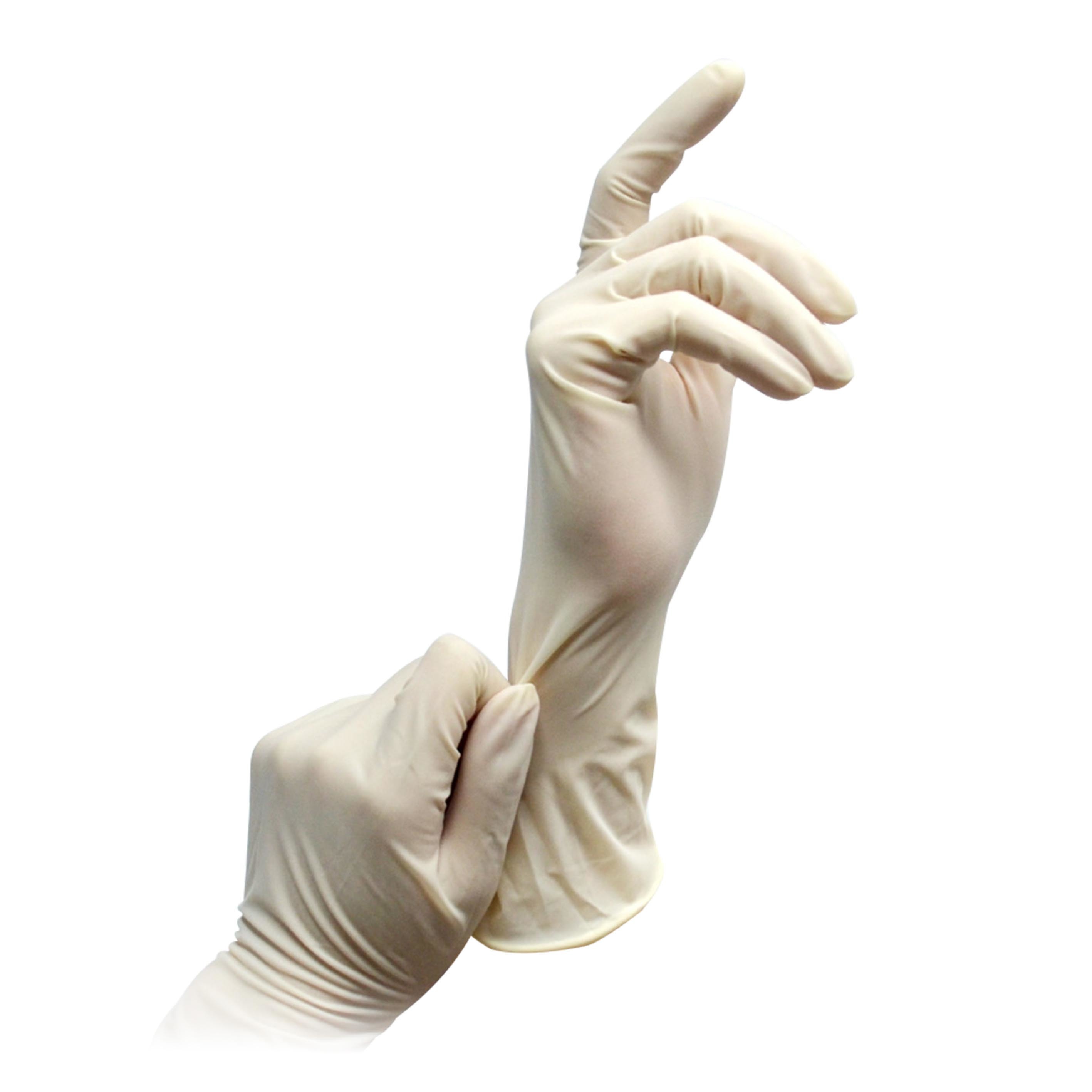 CE / ISO / EN455 Sterile Latex Gloves Medical Powderless Surgical Gloves For Operating Room