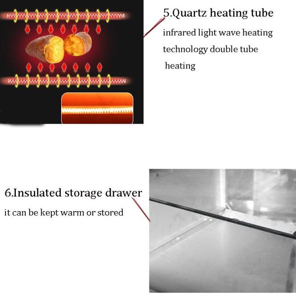 Baked Potato Oven Roasted Sweet Potato Machine Baking Oven Low Noise 2.2kw