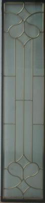 low price !!!decorative glass panel with brass caming