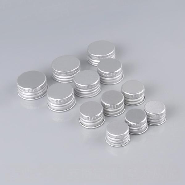 24mm 28mm 18mm Aluminium Screw Cap Essential Oil Bottle Caps Gold Silver