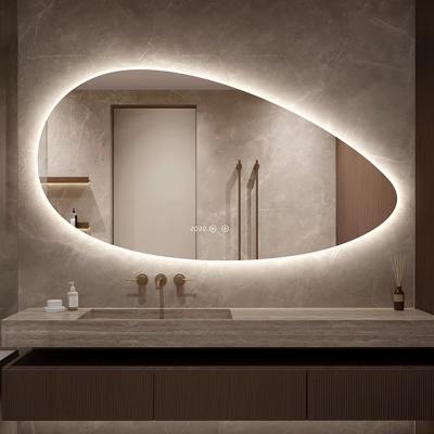 Dimmable Irregular Shaped Bathroom Mirrors Waterproof 20*31inch 24*39inch 28