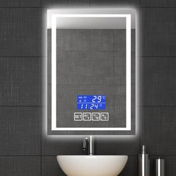 5mm Copper Free High Definition Modern Backlit Bathroom Mirror Eco Glass Silver