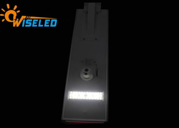 Camera Monitoring Solar Powered Led Street Lights 30W 40W With Red Strip Light