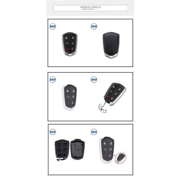 6 Button Cadillac Escalade Car Key Replacement Remote Car Key Shell Case