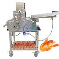 Máquina de corte de camarão semiautomática de aço inoxidável prática