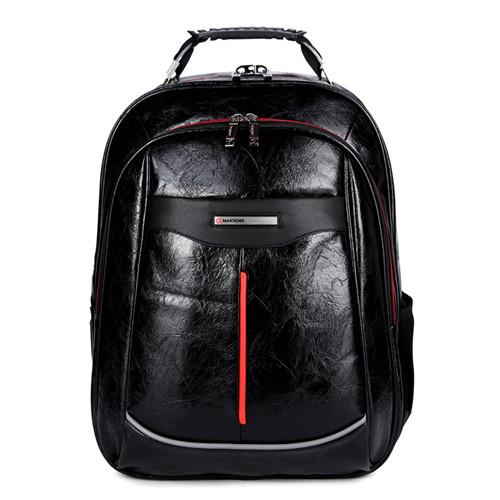 Comfortable Outside Leather Backpack Bag , Durable Leather Laptop Backpack