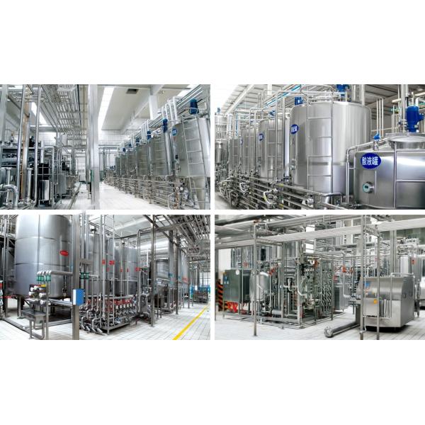 500lph Pasteurized Milk Processing Line Bottled Dairy Processing Machines SUS304 / 316L
