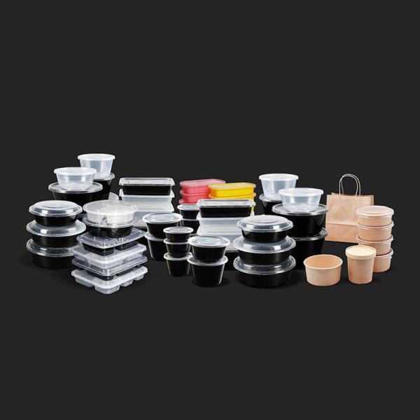 PP Disposable Packing Bento Box, Freezer Microwavable Plastic Container With Lid Eco Food Packaging Boxes Biodegradable