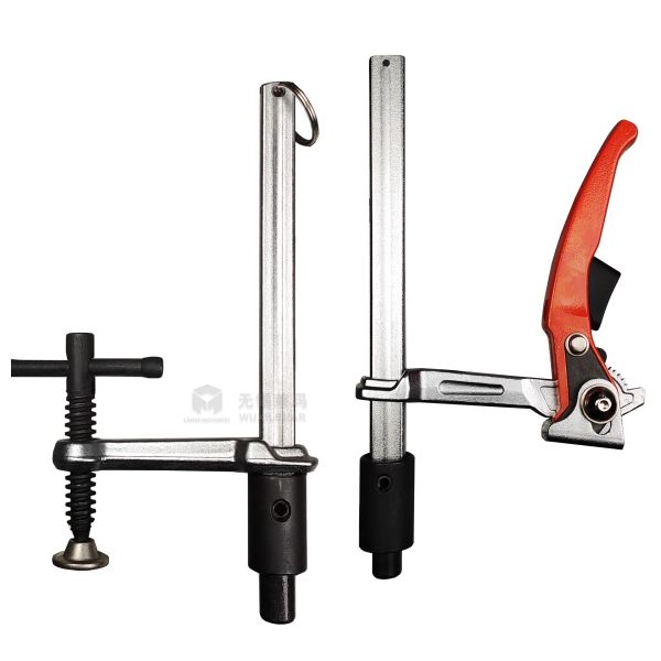40mm 45mm Fixture Clamp Ratcheting Quick Release F Clamp For Welding Table Positioning