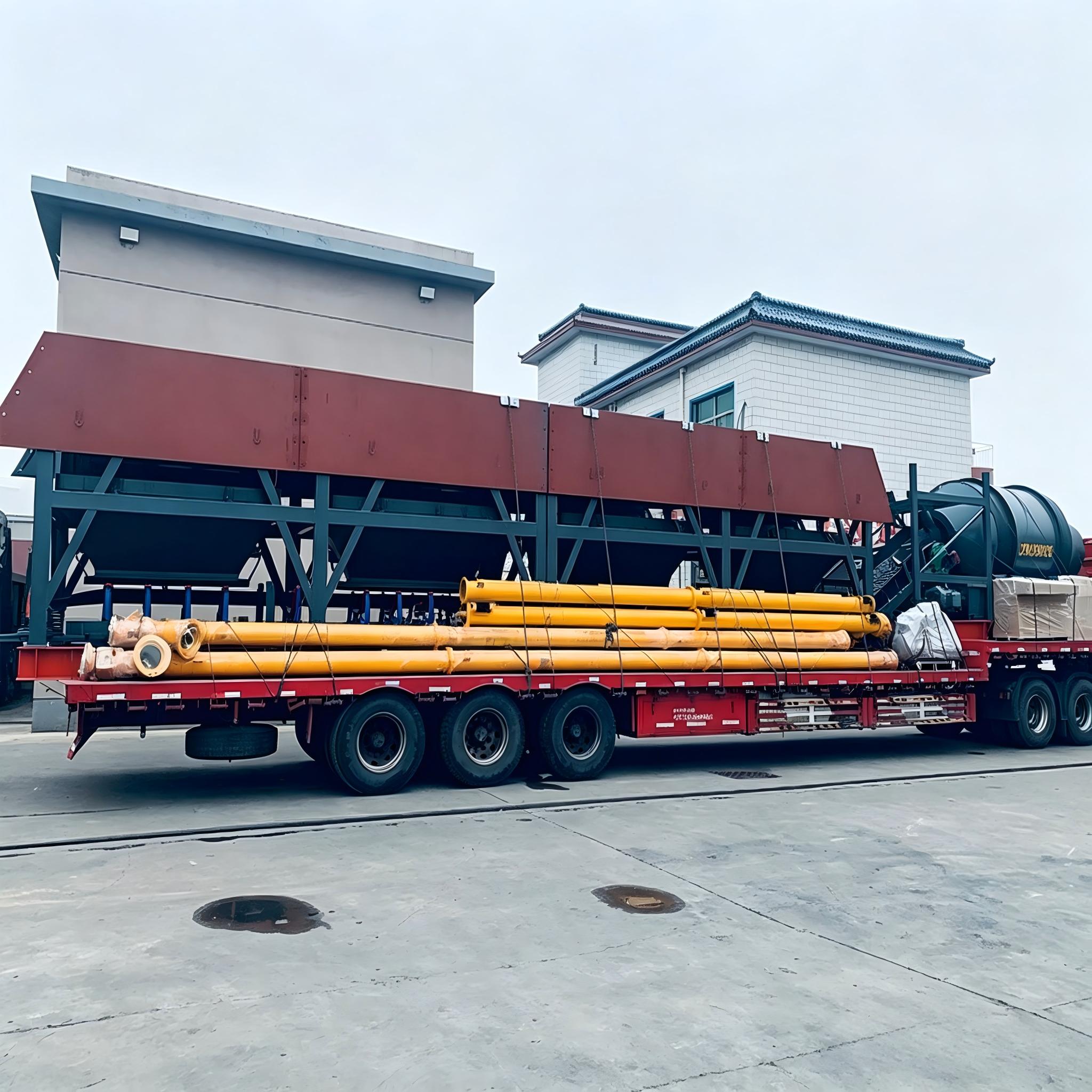 Fast Relocation JZM Mobile Drum Concrete Mixing Station No Complex Foundation Needed Cement Plant Equipments