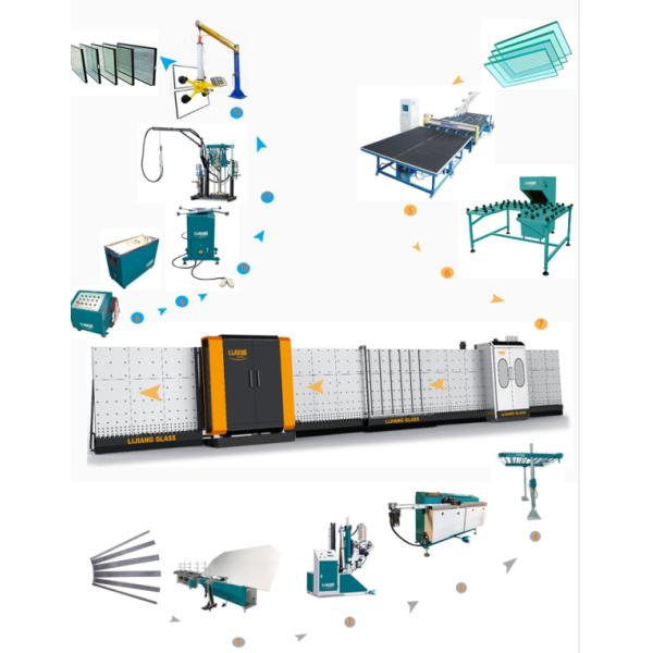 стекло 2-35m/min низкое e делая стекло машины нагружая и разгружая