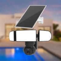 4G 8W Solar Panel Camera Outdoor 3.6mm Lens H.265 1500 Lumens Solar Camera Floodlight