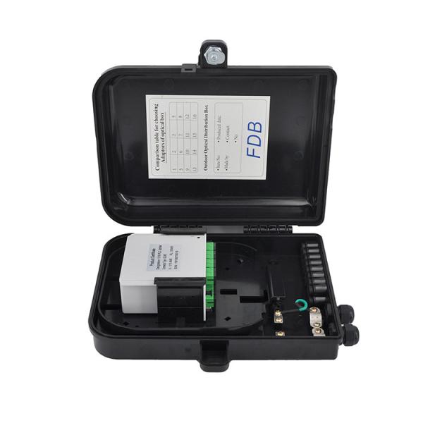 Outdoor 85mm Fiber Optic Splitter Box Plc Two Tier In 2 Out 16
