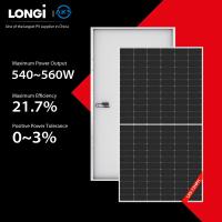 células fotovoltaicas transparentes solares del panel 555W 560W de 540W 545W Longi para el tejado
