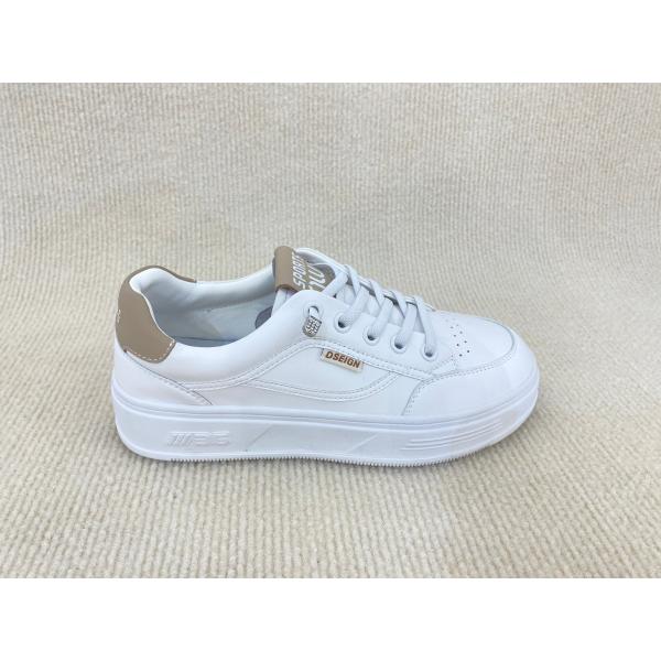 Women comfort flat heel sport shoes with breathable mesh and lace up