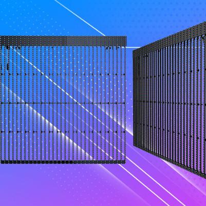 Weather Resistant Transparant LED Screen Commercial For Modern Architectural Designs