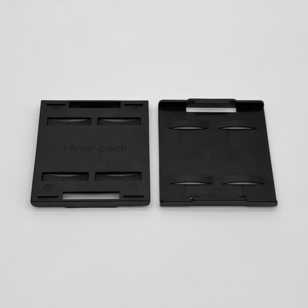 4 Inch ESD Waffle Pack Clip Black PP Material