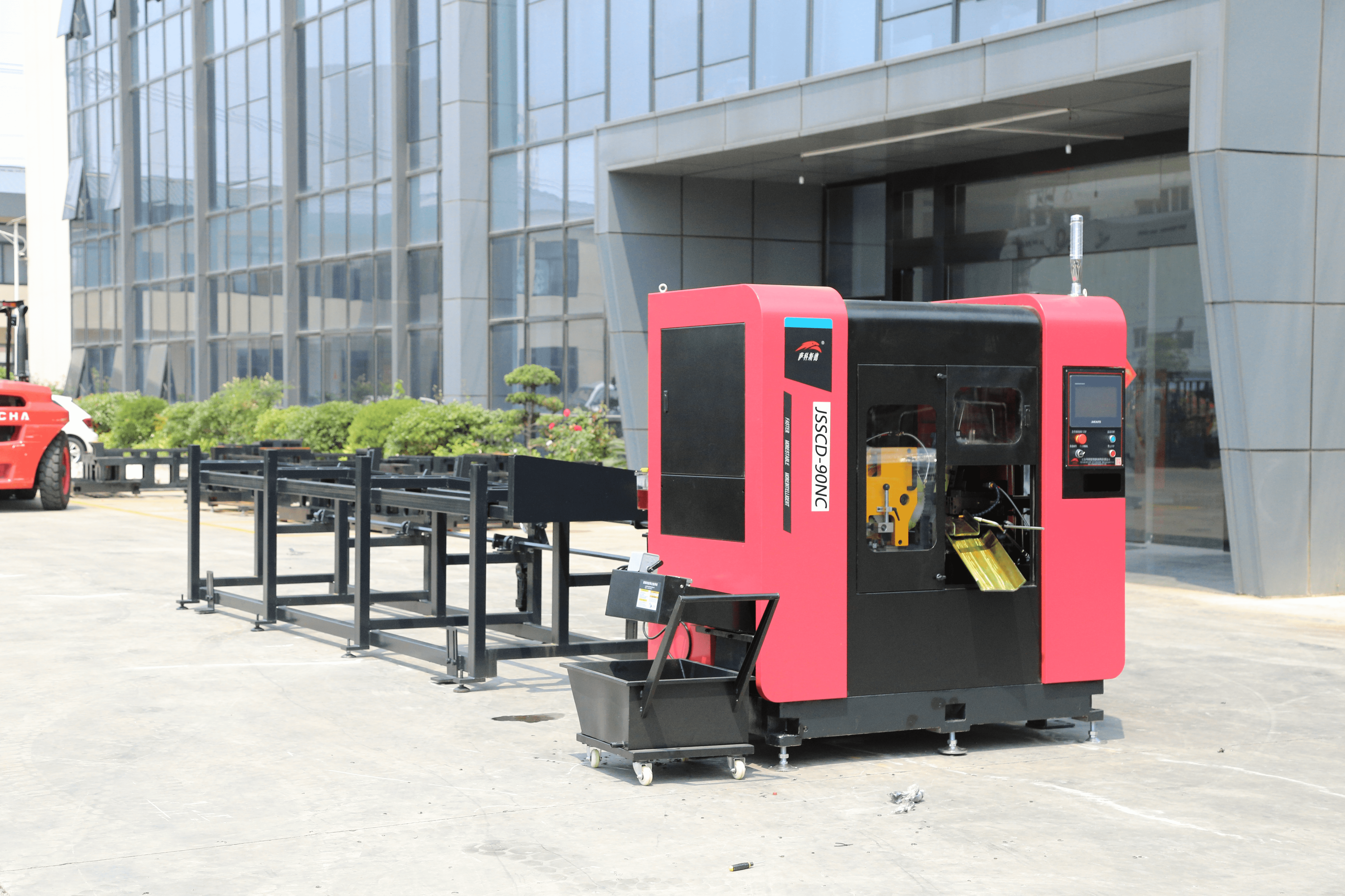 CNC Variable Speed Circular Saw Diagonal Cut 11KW Horizontal Circular Saw