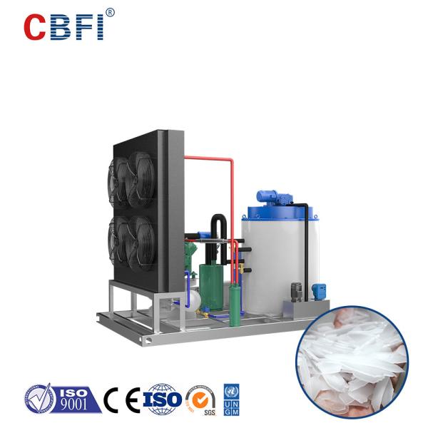Máquina de fabricação de gelo de flocos de aço inoxidável industrial Barco de pesca Máquina de flocos de gelo de água do mar