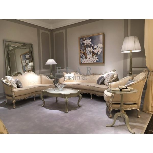 Gray Antique Classic Solid Wooden Coffee Table