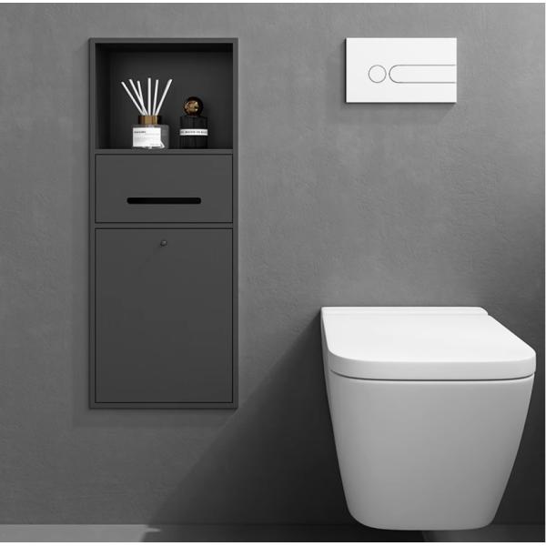Modern Metal Shower Niche Wall Mounted Stainless Shower Niche