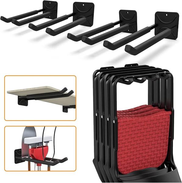 Garagem de aço carbono Parede montada organizador de ferramentas ganchos de utilidade logotipo de trabalho pesado Impressão 12 Cl