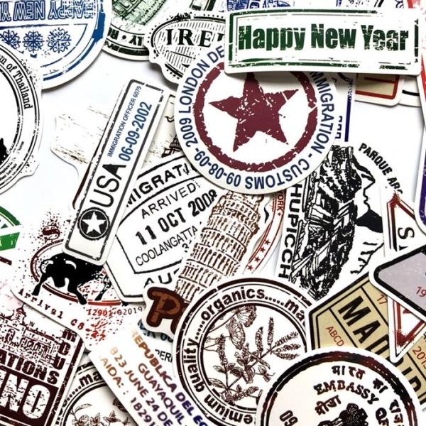 Laptop PVC Sticker Printing Decal Graffiti Patches Skateboard Stickers