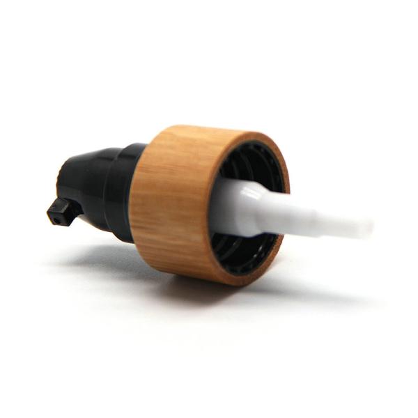 High Quality Cosmetic Sprayer Head Bamboo Lid for Glass Bottles Jars