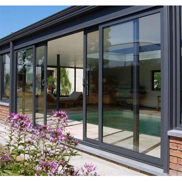 Ультраузкие алюминиевые раздвижные двери с теплоизоляционным коэффициентом K ≤2.1