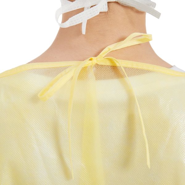 Haixin Disposable Lab Jacket Disposable Hip-Length Workwear SMS 50 Gsm Disposable Shirts with Snaps ISO 13485
