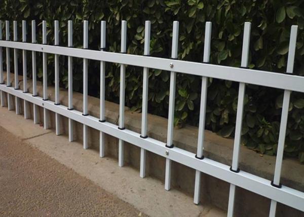 Powder Coated Metal Garden Fence Panels Decorative With 0.3-6m Length
