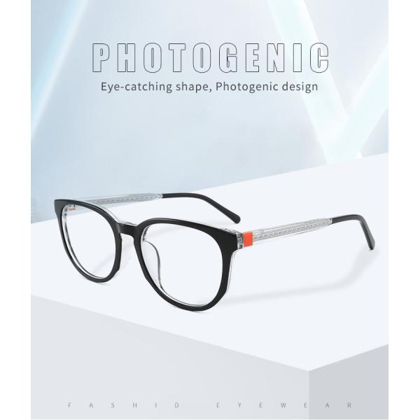 Ретро Очкиes Unisex вокруг ацетата стекел объектива AC рецепта не