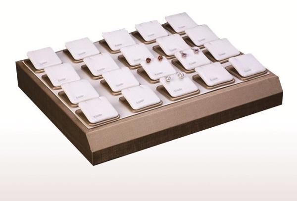 Leather Pendant Jewelry Storage Trays Heat Transfer Imprinting For Jewellery Counter