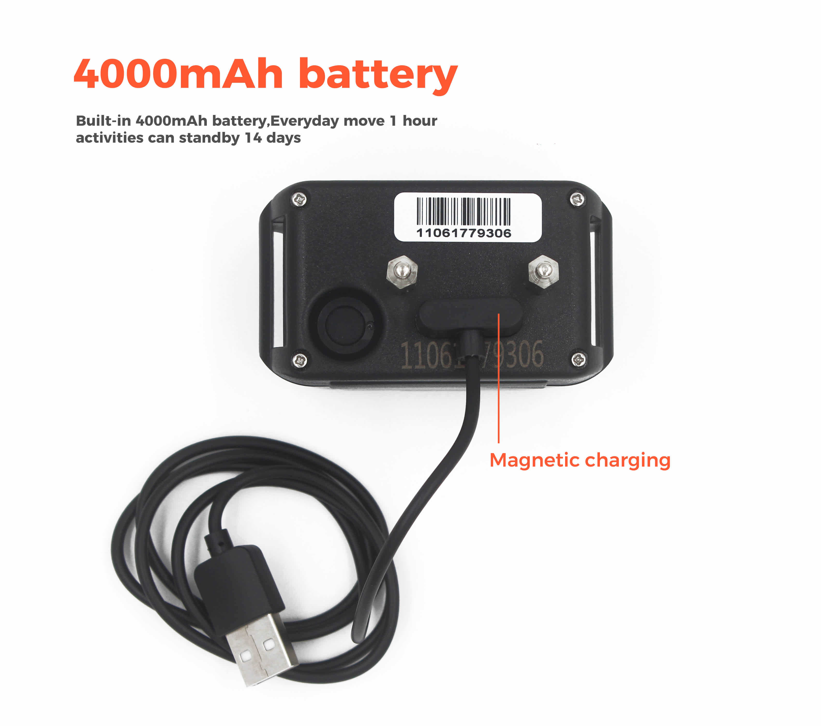 4G LTE GPS Dog Tracker Collar with Virtual Electronic Fence and IP67 Waterproof Smart Pet Tracking Device