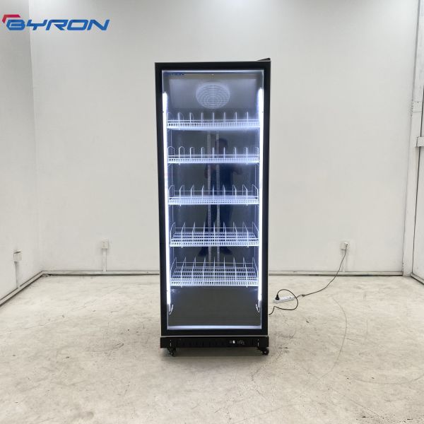 Upright 3 Door Beverage Fridge Beverage Cooler Refrigerator