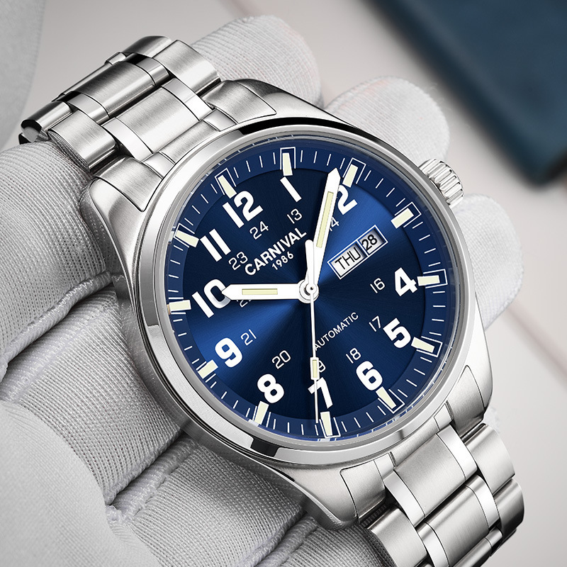 Automatic Movement Mens Luxury Wristwatches Stylish Durable And Water Resistant Ideal For Professional Business Settings