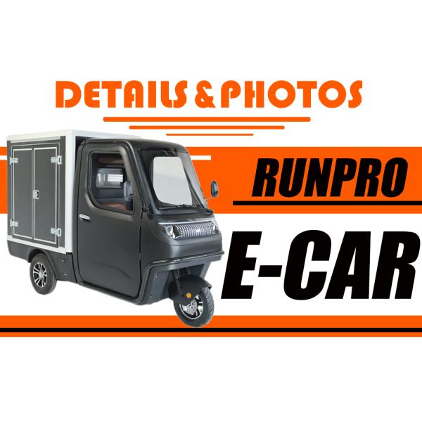 Electric Mini Car Cargo Bike Trike Motorcycle with EEC Certification and High Voltage