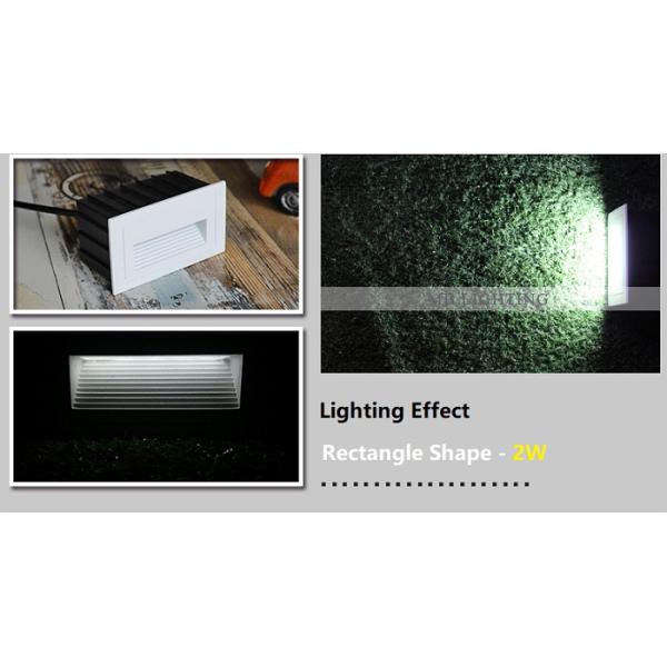Recessed Outdoor Square Shaped 3W  Rectangle Shaped 2W LED Wall Light LED Foot Light IP65 waterproof