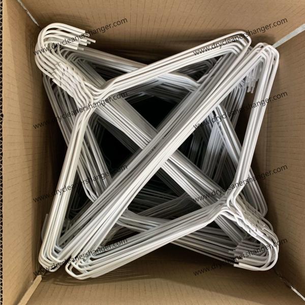 Home Plastic Coated Wire Hanger For All Types Of Clothing Loading Capacity 650 Cartons / 20ft Container