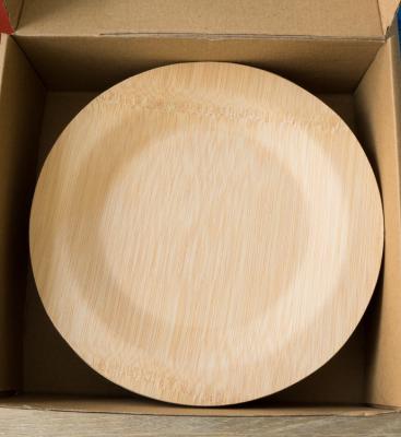 Natural Reusable Bamboo Wooden Plates Biodegradable 7 9 10 For Cake Bread