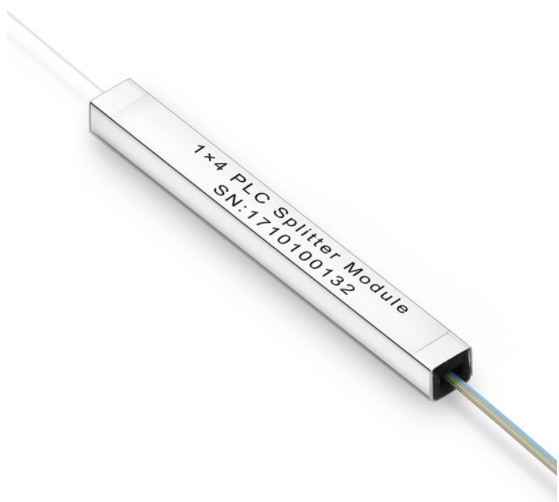 Splitter 1x4 оптического волокна Splitter PLC одиночного режима 250μ оптический без соединителя