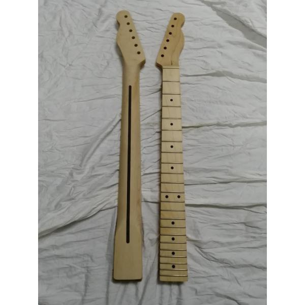 Custom Grand Paddle Guitar Headstock Unfinished Roasted Maple ST Guitar Neck Electric Acoustic Guitar Accept Kinds OEM