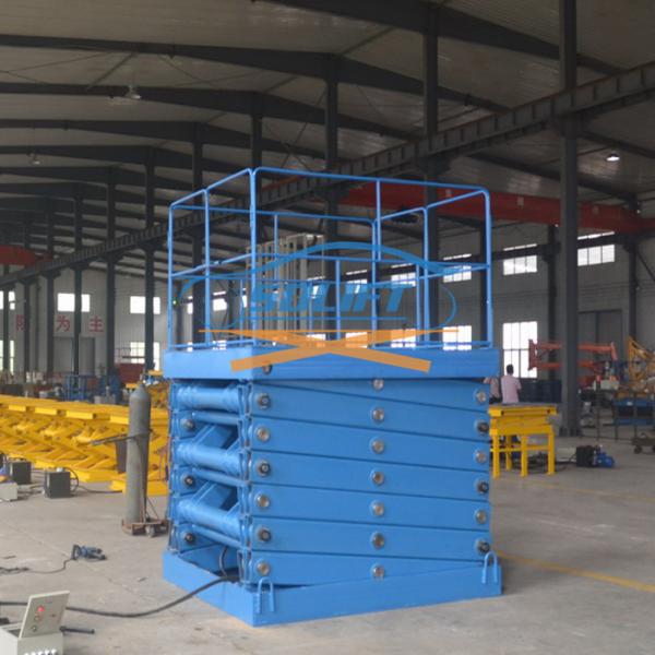 5T 6M Heavy Duty Stationary Hydraulic Scissor Lift Warehouse Cargo Lift With CE