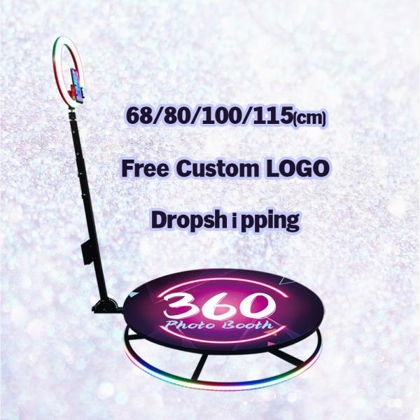 48h Fast DHL Shipping 360 Video Photobooth with LED Magic Mirror and iPad 115cm Case