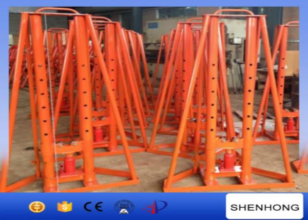 Free - Standing Cable Drum Jacks 219Kg Manual Hydraulic Reel Jack Stands
