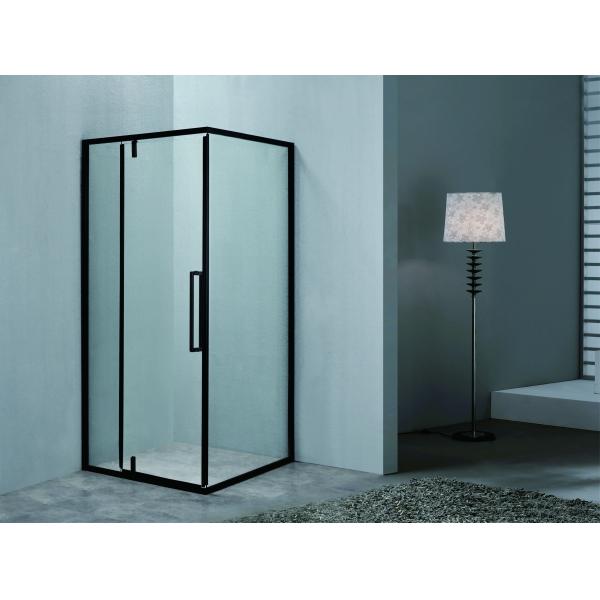 Affordable Black SS Frame Shower Enclosures With Tempered Glass For Modern